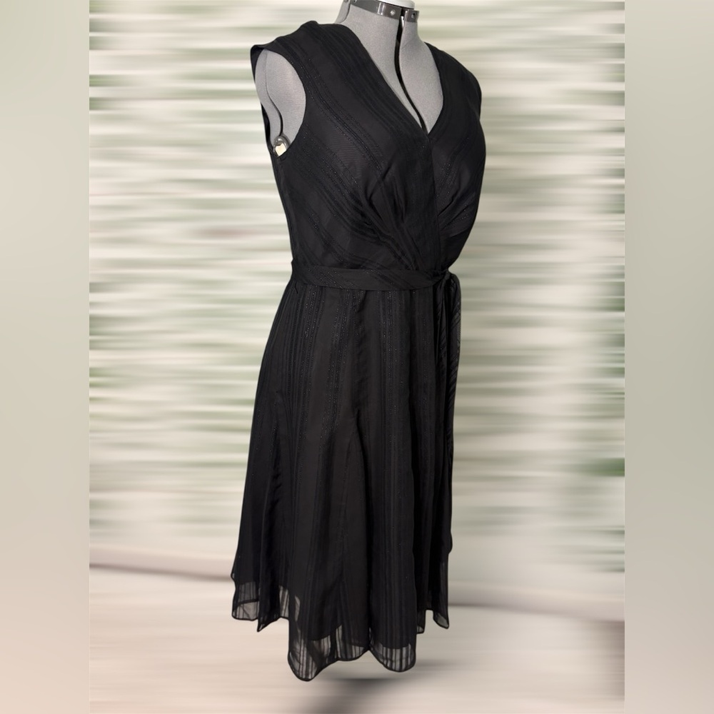 Liz Claiborne size 14 black sleeveless dress.